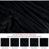 image:imageUtopia Bedding Black Fleece Blanket Throw Size Lightweight Fuzzy Soft AntiStatic Microfiber Bed Blanket 60x50 InchSolid  Black