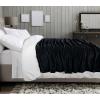 image:imageUtopia Bedding Black Fleece Blanket Throw Size Lightweight Fuzzy Soft AntiStatic Microfiber Bed Blanket 60x50 InchSolid  Black