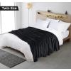 image:imageUtopia Bedding Black Fleece Blanket Throw Size Lightweight Fuzzy Soft AntiStatic Microfiber Bed Blanket 60x50 InchSolid  Black