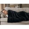 image:imageUtopia Bedding Black Fleece Blanket Throw Size Lightweight Fuzzy Soft AntiStatic Microfiber Bed Blanket 60x50 InchSolid  Black