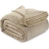 image:imageUtopia Bedding Black Fleece Blanket Throw Size Lightweight Fuzzy Soft AntiStatic Microfiber Bed Blanket 60x50 InchSolid  Camel