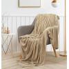 image:imageUtopia Bedding Black Fleece Blanket Throw Size Lightweight Fuzzy Soft AntiStatic Microfiber Bed Blanket 60x50 InchSolid  Camel