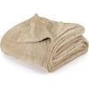 image:imageUtopia Bedding Black Fleece Blanket Throw Size Lightweight Fuzzy Soft AntiStatic Microfiber Bed Blanket 60x50 InchSolid  Camel