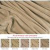 image:imageUtopia Bedding Black Fleece Blanket Throw Size Lightweight Fuzzy Soft AntiStatic Microfiber Bed Blanket 60x50 InchSolid  Camel