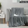image:imageUtopia Bedding Black Fleece Blanket Throw Size Lightweight Fuzzy Soft AntiStatic Microfiber Bed Blanket 60x50 InchSolid  Cool Grey