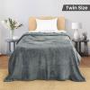 image:imageUtopia Bedding Black Fleece Blanket Throw Size Lightweight Fuzzy Soft AntiStatic Microfiber Bed Blanket 60x50 InchSolid  Cool Grey