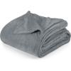 image:imageUtopia Bedding Black Fleece Blanket Throw Size Lightweight Fuzzy Soft AntiStatic Microfiber Bed Blanket 60x50 InchSolid  Cool Grey
