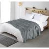 image:imageUtopia Bedding Black Fleece Blanket Throw Size Lightweight Fuzzy Soft AntiStatic Microfiber Bed Blanket 60x50 InchSolid  Cool Grey