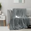 image:imageUtopia Bedding Black Fleece Blanket Throw Size Lightweight Fuzzy Soft AntiStatic Microfiber Bed Blanket 60x50 InchSolid  Cool Grey