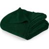 image:imageUtopia Bedding Black Fleece Blanket Throw Size Lightweight Fuzzy Soft AntiStatic Microfiber Bed Blanket 60x50 InchSolid  Forest Green