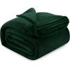 image:imageUtopia Bedding Black Fleece Blanket Throw Size Lightweight Fuzzy Soft AntiStatic Microfiber Bed Blanket 60x50 InchSolid  Forest Green