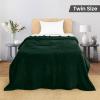 image:imageUtopia Bedding Black Fleece Blanket Throw Size Lightweight Fuzzy Soft AntiStatic Microfiber Bed Blanket 60x50 InchSolid  Forest Green