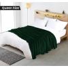 image:imageUtopia Bedding Black Fleece Blanket Throw Size Lightweight Fuzzy Soft AntiStatic Microfiber Bed Blanket 60x50 InchSolid  Forest Green