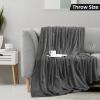 image:imageUtopia Bedding Black Fleece Blanket Throw Size Lightweight Fuzzy Soft AntiStatic Microfiber Bed Blanket 60x50 InchSolid  Grey