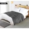 image:imageUtopia Bedding Black Fleece Blanket Throw Size Lightweight Fuzzy Soft AntiStatic Microfiber Bed Blanket 60x50 InchSolid  Grey