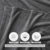 image:imageUtopia Bedding Black Fleece Blanket Throw Size Lightweight Fuzzy Soft AntiStatic Microfiber Bed Blanket 60x50 InchSolid  Grey