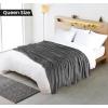 image:imageUtopia Bedding Black Fleece Blanket Throw Size Lightweight Fuzzy Soft AntiStatic Microfiber Bed Blanket 60x50 InchSolid  Grey