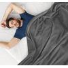 image:imageUtopia Bedding Black Fleece Blanket Throw Size Lightweight Fuzzy Soft AntiStatic Microfiber Bed Blanket 60x50 InchSolid  Grey