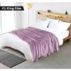 image:imageUtopia Bedding Black Fleece Blanket Throw Size Lightweight Fuzzy Soft AntiStatic Microfiber Bed Blanket 60x50 InchSolid  Lilac