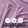 image:imageUtopia Bedding Black Fleece Blanket Throw Size Lightweight Fuzzy Soft AntiStatic Microfiber Bed Blanket 60x50 InchSolid  Lilac