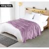 image:imageUtopia Bedding Black Fleece Blanket Throw Size Lightweight Fuzzy Soft AntiStatic Microfiber Bed Blanket 60x50 InchSolid  Lilac