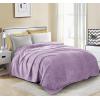 image:imageUtopia Bedding Black Fleece Blanket Throw Size Lightweight Fuzzy Soft AntiStatic Microfiber Bed Blanket 60x50 InchSolid  Lilac