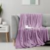image:imageUtopia Bedding Black Fleece Blanket Throw Size Lightweight Fuzzy Soft AntiStatic Microfiber Bed Blanket 60x50 InchSolid  Lilac