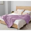 image:imageUtopia Bedding Black Fleece Blanket Throw Size Lightweight Fuzzy Soft AntiStatic Microfiber Bed Blanket 60x50 InchSolid  Lilac