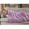 image:imageUtopia Bedding Black Fleece Blanket Throw Size Lightweight Fuzzy Soft AntiStatic Microfiber Bed Blanket 60x50 InchSolid  Lilac