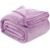 image:imageUtopia Bedding Black Fleece Blanket Throw Size Lightweight Fuzzy Soft AntiStatic Microfiber Bed Blanket 60x50 InchSolid  Lilac
