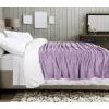 image:imageUtopia Bedding Black Fleece Blanket Throw Size Lightweight Fuzzy Soft AntiStatic Microfiber Bed Blanket 60x50 InchSolid  Lilac