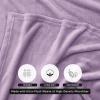 image:imageUtopia Bedding Black Fleece Blanket Throw Size Lightweight Fuzzy Soft AntiStatic Microfiber Bed Blanket 60x50 InchSolid  Lilac
