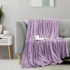 image:imageUtopia Bedding Black Fleece Blanket Throw Size Lightweight Fuzzy Soft AntiStatic Microfiber Bed Blanket 60x50 InchSolid  Lilac