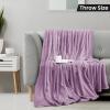image:imageUtopia Bedding Black Fleece Blanket Throw Size Lightweight Fuzzy Soft AntiStatic Microfiber Bed Blanket 60x50 InchSolid  Lilac