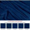 image:imageUtopia Bedding Black Fleece Blanket Throw Size Lightweight Fuzzy Soft AntiStatic Microfiber Bed Blanket 60x50 InchSolid  Navy