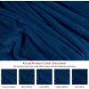 image:imageUtopia Bedding Black Fleece Blanket Throw Size Lightweight Fuzzy Soft AntiStatic Microfiber Bed Blanket 60x50 InchSolid  Navy