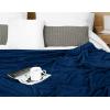 image:imageUtopia Bedding Black Fleece Blanket Throw Size Lightweight Fuzzy Soft AntiStatic Microfiber Bed Blanket 60x50 InchSolid  Navy