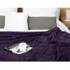 image:imageUtopia Bedding Black Fleece Blanket Throw Size Lightweight Fuzzy Soft AntiStatic Microfiber Bed Blanket 60x50 InchSolid  Purple