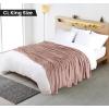 image:imageUtopia Bedding Black Fleece Blanket Throw Size Lightweight Fuzzy Soft AntiStatic Microfiber Bed Blanket 60x50 InchSolid  Rose Pink
