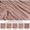 image:imageUtopia Bedding Black Fleece Blanket Throw Size Lightweight Fuzzy Soft AntiStatic Microfiber Bed Blanket 60x50 InchSolid  Rose Pink