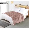 image:imageUtopia Bedding Black Fleece Blanket Throw Size Lightweight Fuzzy Soft AntiStatic Microfiber Bed Blanket 60x50 InchSolid  Rose Pink