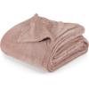 image:imageUtopia Bedding Black Fleece Blanket Throw Size Lightweight Fuzzy Soft AntiStatic Microfiber Bed Blanket 60x50 InchSolid  Rose Pink