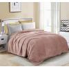 image:imageUtopia Bedding Black Fleece Blanket Throw Size Lightweight Fuzzy Soft AntiStatic Microfiber Bed Blanket 60x50 InchSolid  Rose Pink