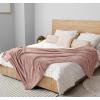 image:imageUtopia Bedding Black Fleece Blanket Throw Size Lightweight Fuzzy Soft AntiStatic Microfiber Bed Blanket 60x50 InchSolid  Rose Pink