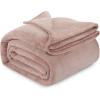 image:imageUtopia Bedding Black Fleece Blanket Throw Size Lightweight Fuzzy Soft AntiStatic Microfiber Bed Blanket 60x50 InchSolid  Rose Pink