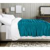 image:imageUtopia Bedding Black Fleece Blanket Throw Size Lightweight Fuzzy Soft AntiStatic Microfiber Bed Blanket 60x50 InchSolid  Turquoise