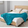 image:imageUtopia Bedding Black Fleece Blanket Throw Size Lightweight Fuzzy Soft AntiStatic Microfiber Bed Blanket 60x50 InchSolid  Turquoise