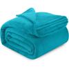 image:imageUtopia Bedding Black Fleece Blanket Throw Size Lightweight Fuzzy Soft AntiStatic Microfiber Bed Blanket 60x50 InchSolid  Turquoise