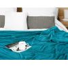 image:imageUtopia Bedding Black Fleece Blanket Throw Size Lightweight Fuzzy Soft AntiStatic Microfiber Bed Blanket 60x50 InchSolid  Turquoise