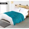 image:imageUtopia Bedding Black Fleece Blanket Throw Size Lightweight Fuzzy Soft AntiStatic Microfiber Bed Blanket 60x50 InchSolid  Turquoise